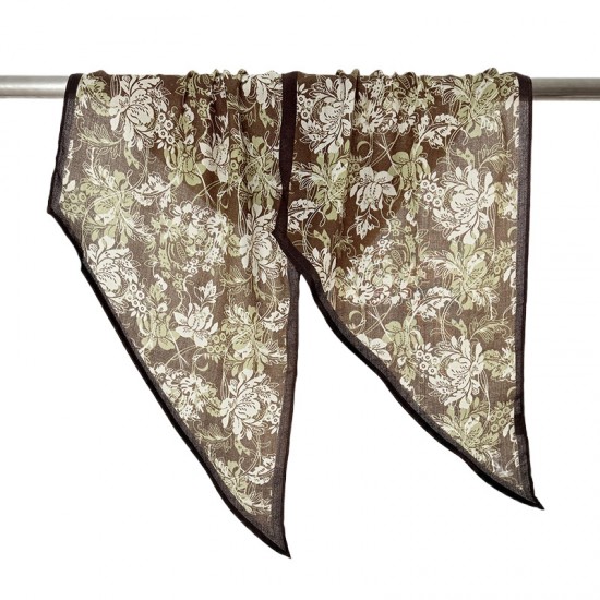 Korean retro, elegant, high-end clothing matching shawls, thin scarves with floral prints for air-conditioned rooms.