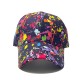 New cross-border women's colorful graffiti baseball caps for outdoor personalized sun protection and visor caps, Chinese Korean-style.