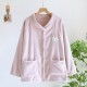 Summer women's pajamas, pure cotton yarn-dyed jacquard double-layered gauze short-sleeved trousers, thin two-piece loungewear set