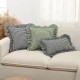 French plaid ruffled pillows, ins style, fresh modern square pillows, lumbar pillows, and sofa and bedroom backrests French plaid ruffled pillows, ins style, fresh modern square pillows, lumbar pillows, and sofa and bedroom backrests