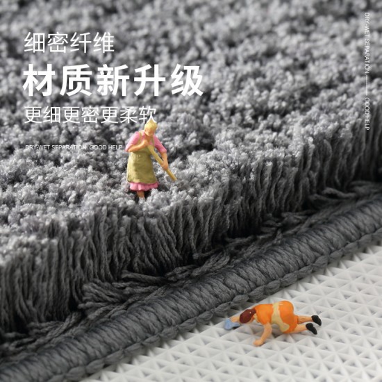 New cross-border thickened bathroom absorbent floor mats and carpets Simple bathroom doormats, non-slip bathroom mats; INS retro flocked chair cushions, household all-season cooling cushions for long-term sitting, stain-resistant absorbent coasters, sofa 