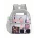 Transparent PVC backpack, outdoor portable backpack, large capacity, simple student backpack, factory direct