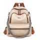 2025 New Trendy Women's Backpack, Korean Style, Versatile, Fashionable, Soft Leather, Small Backpack, Large Capacity, Student Backpack