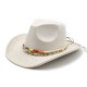 Minority-style British suede hat, men's and women's couple's western cowboy hat, performance jazz hat.
