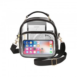 Feihong cross-border women's transparent crossbody bag, odorless, large capacity, portable crossbody handbag