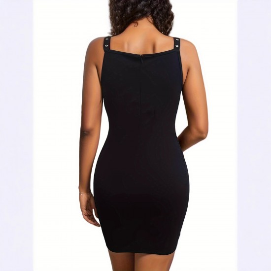 New Spring 2025 European and American Cross-Border Sexy Slipper V-Neck, Fashionable Studded Hottie Party Dress, Slipper Dress for Women New Spring 2025 European and American Cross-Border Sexy Slipper V-Neck, Fashionable Studded Hottie Party Dress, Slipper Dress for Women