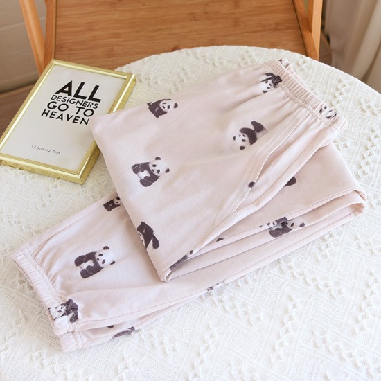 Japanese-style women's nightgown, pure cotton double-layer gauze, thin, summer nightdress, loose, cherry blossom bathrobe, mid-length pajamas