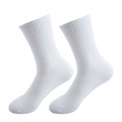 Cross-border pure white socks, ankle socks, mid-calf socks, wholesale summer thin, breathable, deodorant, sweat-wicking mesh