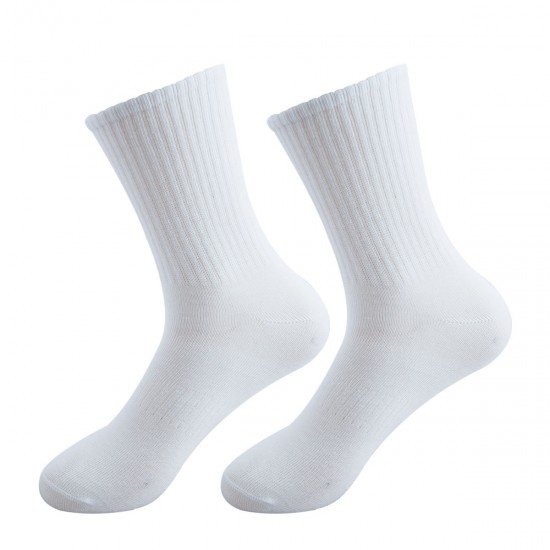 Cross-border pure white socks, ankle socks, mid-calf socks, wholesale summer thin, breathable, deodorant, sweat-wicking mesh
