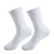 Cross-border pure white socks, ankle socks, mid-calf socks, wholesale summer thin, breathable, deodorant, sweat-wicking mesh