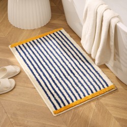 Korean Instagram-style bathroom entrance mat. Bathroom absorbent, non-slip, luxury carpet, bedroom bedside rug