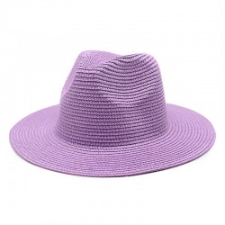 New summer unisex sun hat, fashionable, UV-resistant straw Panama hat, wholesale.