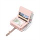 Lianbu 2025 new short wallet, stylish, simple zippered printed multifunctional coin purse