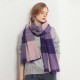 Plaid Winter Scarf, 2023 New Faux Cashmere Scarf and Shawl for Women Fashionable, thickened, warm scarves, factory direct supply.