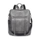 New cross-border retro women's backpacks, new high-end PU soft leather dual-use shoulder bags, large-capacity commuter backpacks