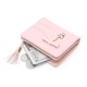 Cross-border Taobao bestseller, women's short wallet, foldable, fresh bow, kitten pendant, student wallet in stock Cross-border Taobao bestseller, women's short wallet, foldable, fresh bow, kitten pendant, student wallet in stock