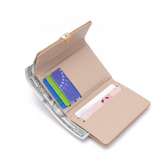 New women's short wallet, soft wallet, simple, multifunctional card holder, wallet, and student coin purse.