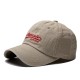 Cross-border washed embroidered lettered baseball hats, versatile casual and fashionable men's and women's baseball caps, washed and distressed sun hats