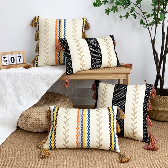 Ins Bohemian pillow covers, tufted lumbar support for living rooms, sofas, and retro solid color cushion covers. Ins Bohemian pillow covers, tufted lumbar support for living rooms, sofas, and retro solid color cushion covers.