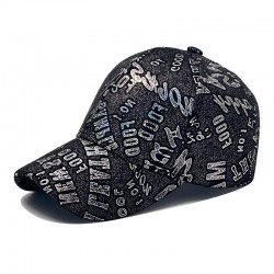 Fashionable hip-hop reflective tie-dye caps for men and women. Wholesale cotton street graffiti skateboarding baseball caps, breathable sun hats.