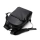 New cross-border men's PU leather backpack, simple and lightweight business travel bag, business casual, large capacity laptop bag