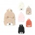 Best-selling cross-border corduroy backpack, student casual cartoon backpack, large capacity, cute bear backpack, plush bag