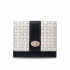 New women's short wallet, fresh-looking, floral print, PU clasp, zippered, multifunctional, student coin purse.