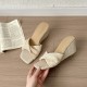 Pointed-toe high-heeled single shoes, 2025 summer new models, stiletto heels, elegant and skirt-matching shallow-cut closed-toed sandals. Pointed-toe high-heeled single shoes, 2025 summer new models, stiletto heels, elegant and skirt-matching shallow-cut closed-toed sandals.