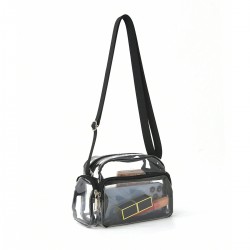 Best-selling cross-border transparent crossbody bag, waterproof PVC summer shoulder bag, multi-color multi-pocket crossbody bag