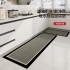 Cross-border kitchen mat, absorbent, non-slip, stain-resistant, waterproof, and oil-resistant, imitation wool woven entrance mat.