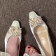 French apricot pointed-toe sandals, closed-toe, fairy-style shoes, 2025 spring/summer elegant, ladylike black slip-ons. French apricot pointed-toe sandals, closed-toe, fairy-style shoes, 2025 spring/summer elegant, ladylike black slip-ons.