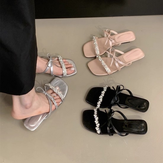 Fairy-style flower high heels, 2025 summer new niche design, snake-shaped wrap stiletto sandals. Fairy-style flower high heels, 2025 summer new niche design, snake-shaped wrap stiletto sandals.