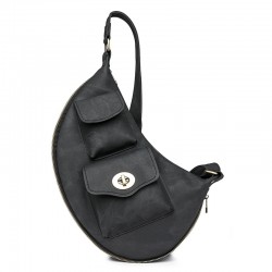 Cross-border large-capacity women's bags, new European and American PU bags, wholesale waist bags and chest bags