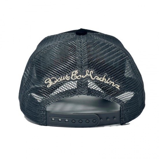 Best-selling summer embroidered lip mesh cap, hip-hop lettered sports cap, breathable mesh beanie for couples.