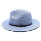 Colorful, 20-color summer foldable wide-brim straw hat for men and women, beach-style British Panama sun hat.