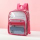 Cross-border transparent backpack, new summer casual PVC backpack, jelly bag, large capacity, transparent student backpack