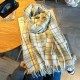 Autumn and winter hot-selling scarves for women, featuring a zigzag pattern for couples, European and American tassels, and versatile, thickened student-friendly scarves.