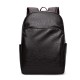 New cross-border men's PU leather backpack, simple and lightweight business travel bag, business casual, large capacity laptop bag