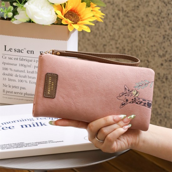 Lianbu New Women's Long Wallet, Bi-Fold Multi-Function Large-Capacity Zipper Clutch, PU Wallet, Wholesale