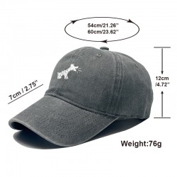 Wholesale Korean 2025 new style washed retro puppy embroidered baseball cap for women with large heads, small flattering cap