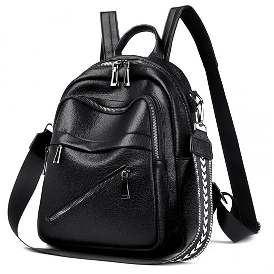 New cross-border women's backpacks, trendy genuine leather women's bags, versatile summer bags for students and moms, fashionable Korean-style soft leather travel backpacks
