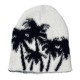 Cross-border Faux Mink Coconut Tree Knitted Beanie Hat, Autumn/Winter Women's Street Warm Earmuff Pullover Beanie, Trendy Men's Cross-border Faux Mink Coconut Tree Knitted Beanie Hat, Autumn/Winter Women's Street Warm Earmuff Pullover Beanie, Trendy Men's