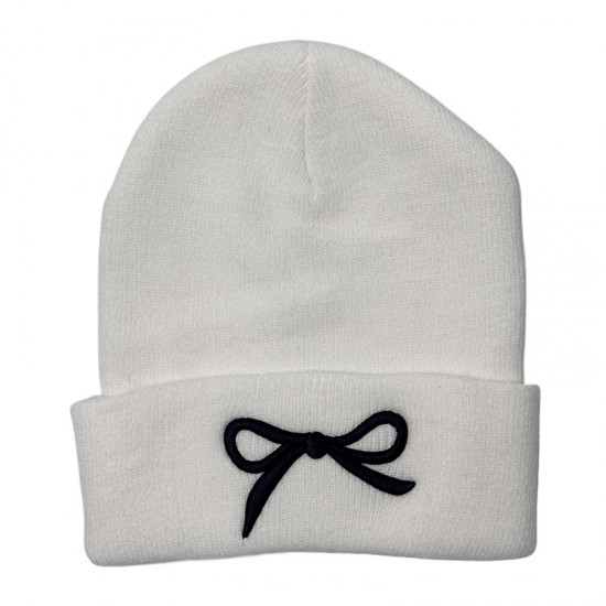 New cross-border knitted hats for women, fashionable and versatile, autumn and winter, Korean-style outdoor bow embroidered wool hats. New cross-border knitted hats for women, fashionable and versatile, autumn and winter, Korean-style outdoor bow embroidered wool hats.
