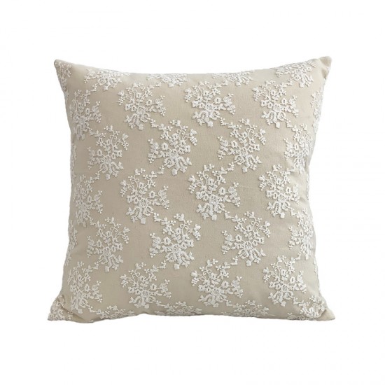French light luxury mesh lace pillow, ins cotton and linen floral sofa cushion cover, dual-use bow lumbar pillow French light luxury mesh lace pillow, ins cotton and linen floral sofa cushion cover, dual-use bow lumbar pillow