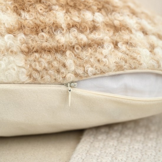 Cross-border British Nordic ins style bouclé two-tone plaid pillow, living room sofa and office lumbar support pillow cover Cross-border British Nordic ins style bouclé two-tone plaid pillow, living room sofa and office lumbar support pillow cover