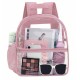 Transparent PVC backpack, outdoor portable backpack, large capacity, simple student backpack, factory direct