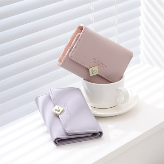 2025 new women's short key case, wallet, fashionable, card holder, bill holder, and key case wholesale.