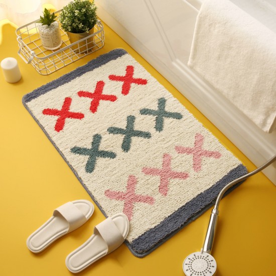 Korean Instagram-style green plaid bathroom mats Bathtub and shower room absorbent mats, bedroom bedside rugs. Korean Instagram-style green plaid bathroom mats Bathtub and shower room absorbent mats, bedroom bedside rugs.
