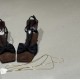 French-style, elegant bow-knot high heels for women, new summer 2025 styles, leopard print stiletto sandals for women with skirts