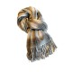 Thickened double-sided faux cashmere scarves for women, warm neckbands for couples, retro dotted checkered long wholesale.